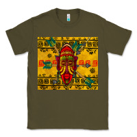 Army Green african mask tumbler Classic Tee - BundleAndBundleShop
