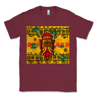 Burgundy african mask tumbler Classic Tee - BundleAndBundleShop
