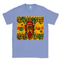 Colony Blue african mask tumbler Classic Tee - BundleAndBundleShop