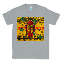 Heather Grey african mask tumbler Classic Tee - BundleAndBundleShop