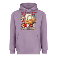 Lavender i'm just here for the snack baseball sister Heavyweight Hoodie - MaliasSmallBusiness