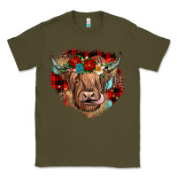 Army Green christmas cow gemstone Classic Tee - JahusDesignShop