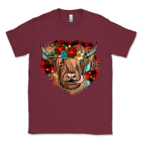 Burgundy christmas cow gemstone Classic Tee - JahusDesignShop