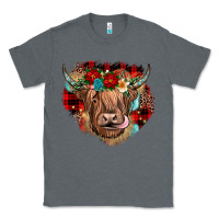 Charcoal Heather christmas cow gemstone Classic Tee - JahusDesignShop