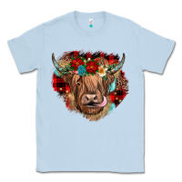 Dusty Blue christmas cow gemstone Classic Tee - JahusDesignShop