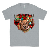 Heather Grey christmas cow gemstone Classic Tee - JahusDesignShop