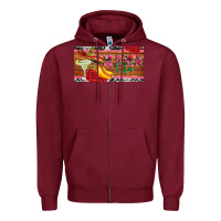 Burgundy mama cita license plate template Zipper Hoodie - Artiststas