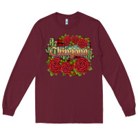 Burgundy christmas chingona Long Sleeve Tee - JahusDesignShop