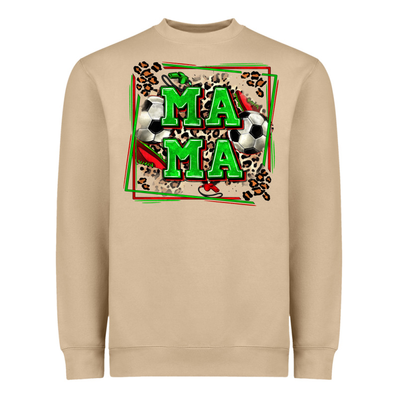 Soccer Mama With Leopard Heavyweight Sweatshirt by Zillion Design Studio | Teevron