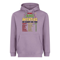 Lavender black inventors black history Heavyweight Hoodie - MaliasSmallBusiness