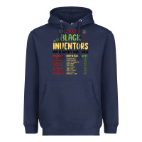 Navy black inventors black history Heavyweight Hoodie - MaliasSmallBusiness
