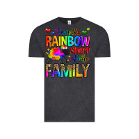 Vintage Black i am the rainbow sheep of the family Vintage Tee - Zillion Design Studio
