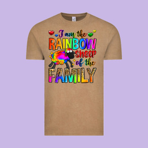 I Am The Rainbow Sheep Of The Family Vintage Tee Designed By Zillion Design Studio