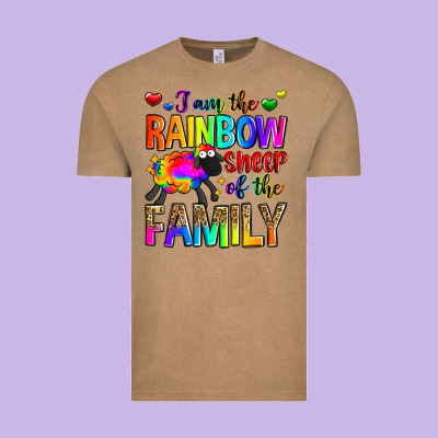 I Am The Rainbow Sheep Of The Family Vintage Tee Designed By Zillion Design Studio