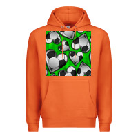 Carrot soccer hearts seamless pattern Premium Hoodie - BundleAndBundleShop