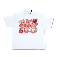 White i teach sweet hearts valentine's day teacher Urban Heavy Tee - FaDigitalArtStudio