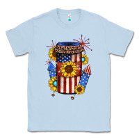 Dusty Blue 4th of july coffee cup Classic Tee - JahusDesignShop