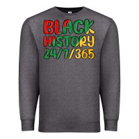 Charcoal Heather black history Premium Sweatshirt - MaliasSmallBusiness