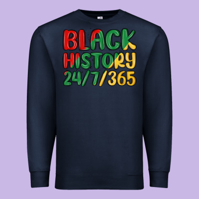 Black History Premium Sweatshirt Designed By Maliassmallbusiness