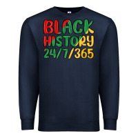Navy black history Premium Sweatshirt - MaliasSmallBusiness