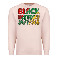 Pale Pink black history Premium Sweatshirt - MaliasSmallBusiness