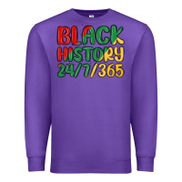 Purple black history Premium Sweatshirt - MaliasSmallBusiness