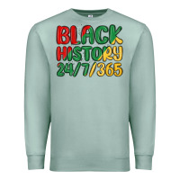Seafoam black history Premium Sweatshirt - MaliasSmallBusiness