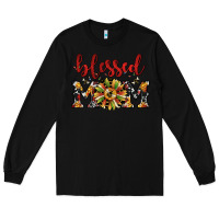 Black Christmas blessed mom Long Sleeve Tee - JahusDesignShop