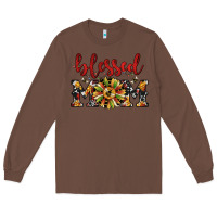 Chestnut Christmas blessed mom Long Sleeve Tee - JahusDesignShop