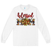 White Christmas blessed mom Long Sleeve Tee - JahusDesignShop