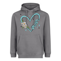 Storm mom with heart and flowers Heavyweight Hoodie - MaliasSmallBusiness