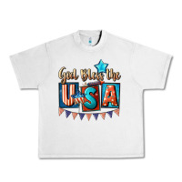Lunar Rock God bless the USA 4th of july Urban Heavy Tee - CowGirlArtShop