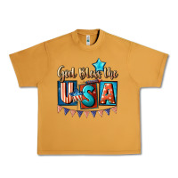 Peanut Butter God bless the USA 4th of july Urban Heavy Tee - CowGirlArtShop