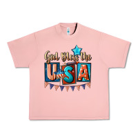 Salmon God bless the USA 4th of july Urban Heavy Tee - CowGirlArtShop