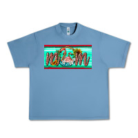Pebble Blue flamingo mom license plate Urban Heavy Tee - BarkalooDesign