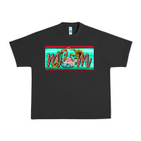 Flamingo Mom License Plate Urban Heavy Tee | Teevron