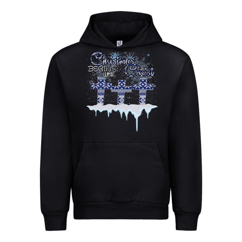 Christmas Christ Begins With Urban Hoodie by Bettercallsaul | Teevron