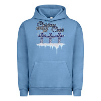Pigment Pebble Blue Christmas Christ Begins With Urban Hoodie - Bettercallsaul