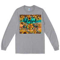 Heather Grey blessed mom Long Sleeve Tee - JahusDesignShop