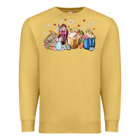 Antique Gold easter coffee cups Premium Sweatshirt - MaliasSmallBusiness