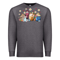 Charcoal Heather easter coffee cups Premium Sweatshirt - MaliasSmallBusiness
