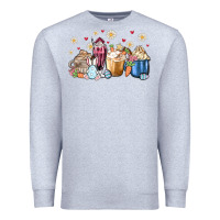 Heather Grey easter coffee cups Premium Sweatshirt - MaliasSmallBusiness