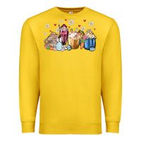 Lemon easter coffee cups Premium Sweatshirt - MaliasSmallBusiness