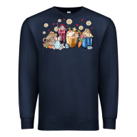 Navy easter coffee cups Premium Sweatshirt - MaliasSmallBusiness