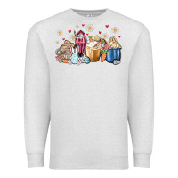 Oatmeal Heather easter coffee cups Premium Sweatshirt - MaliasSmallBusiness
