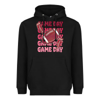 Black game day football Heavyweight Hoodie - MaliasSmallBusiness