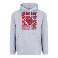 Heather Grey game day football Heavyweight Hoodie - MaliasSmallBusiness