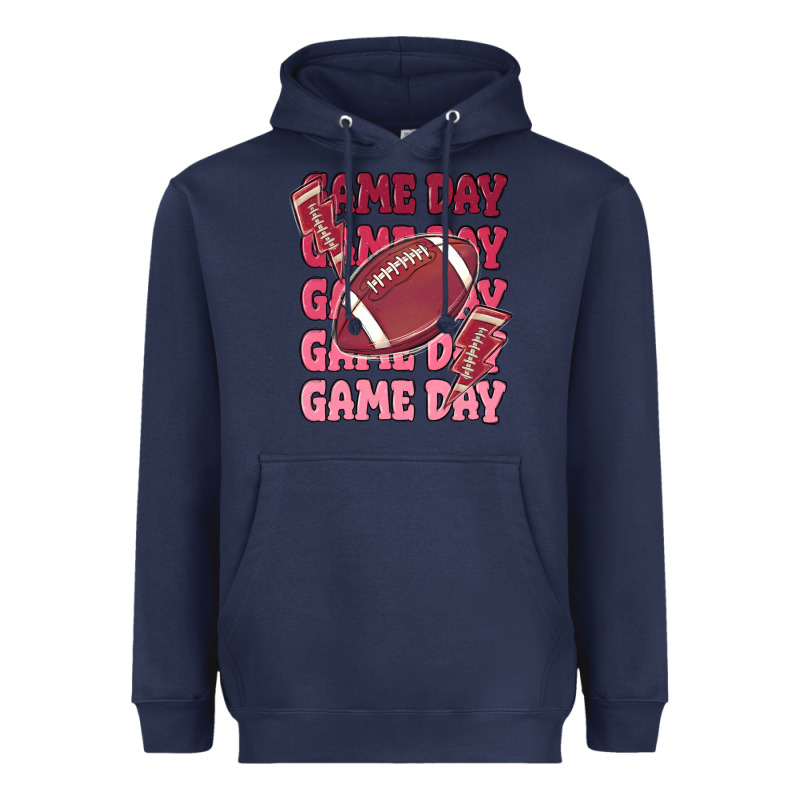 Game Day Football Heavyweight Hoodie by MaliasSmallBusiness | Teevron