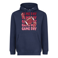 Navy game day football Heavyweight Hoodie - MaliasSmallBusiness