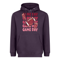 Plum game day football Heavyweight Hoodie - MaliasSmallBusiness